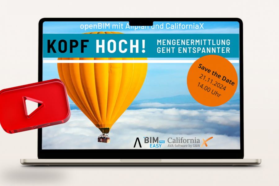 Aufzeichnung vom Gewinar Workaround Allplan  < - >  California