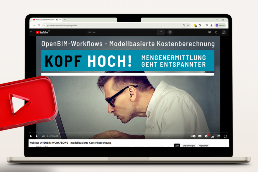 Webinar: OpenBIM Workflows  > Aufzeichnung jetzt bei Youtube